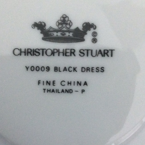 Two Christopher Stuart Black Dress Demitasse Cups like New - Picture 5 of 5